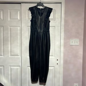 Vegan/Faux Leather Jumpsuit